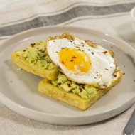 Gluten-free Potato Waffle Avocado Toast